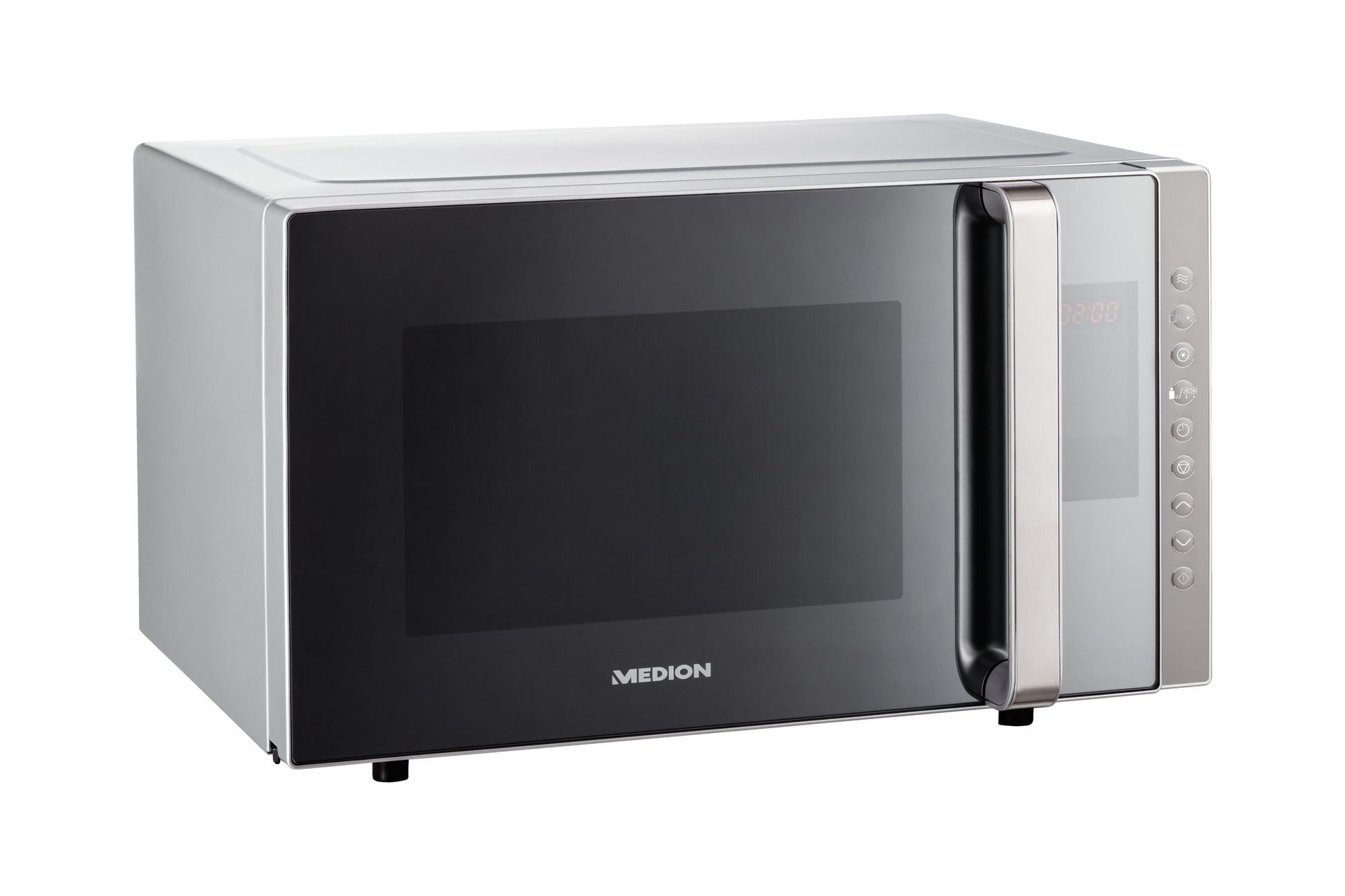 MEDION Kombi-Mikrowelle MD17495 – 23 l, Grill & Heissluft, 800 W – Grau