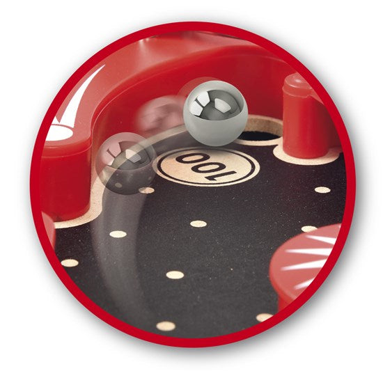 BRIO Holz-Flipper Space Safari – Geschicklichkeitsspiel, 1–4 Spieler, ab 3 Jahren, 20 Min., DE