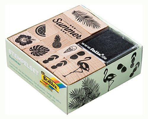 Folia Motivstempel-Set – Sommer, Set zu 13, Kissen sortiert