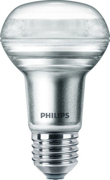 Philips LED-Leuchtmittel E27 R63 – Warmweiss 2700 K, 410 lm, 4,5 W, dimmbar – CorePro