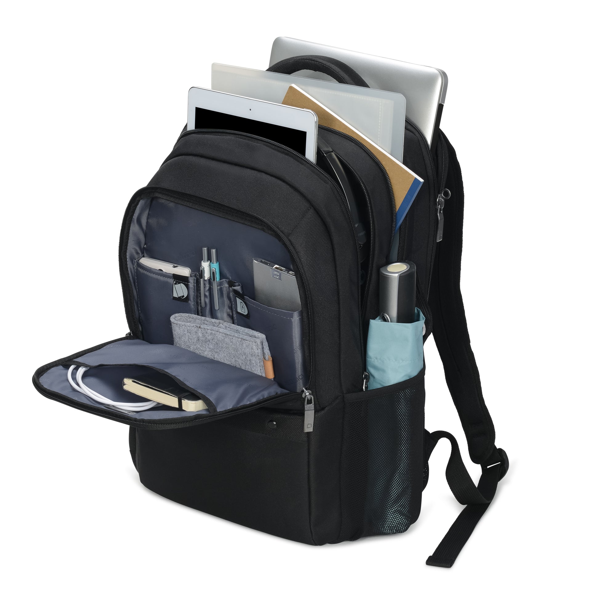 DICOTA Eco Rucksack Select – Notebook-Rucksack – für 15–17,3" Notebook, Schwarz