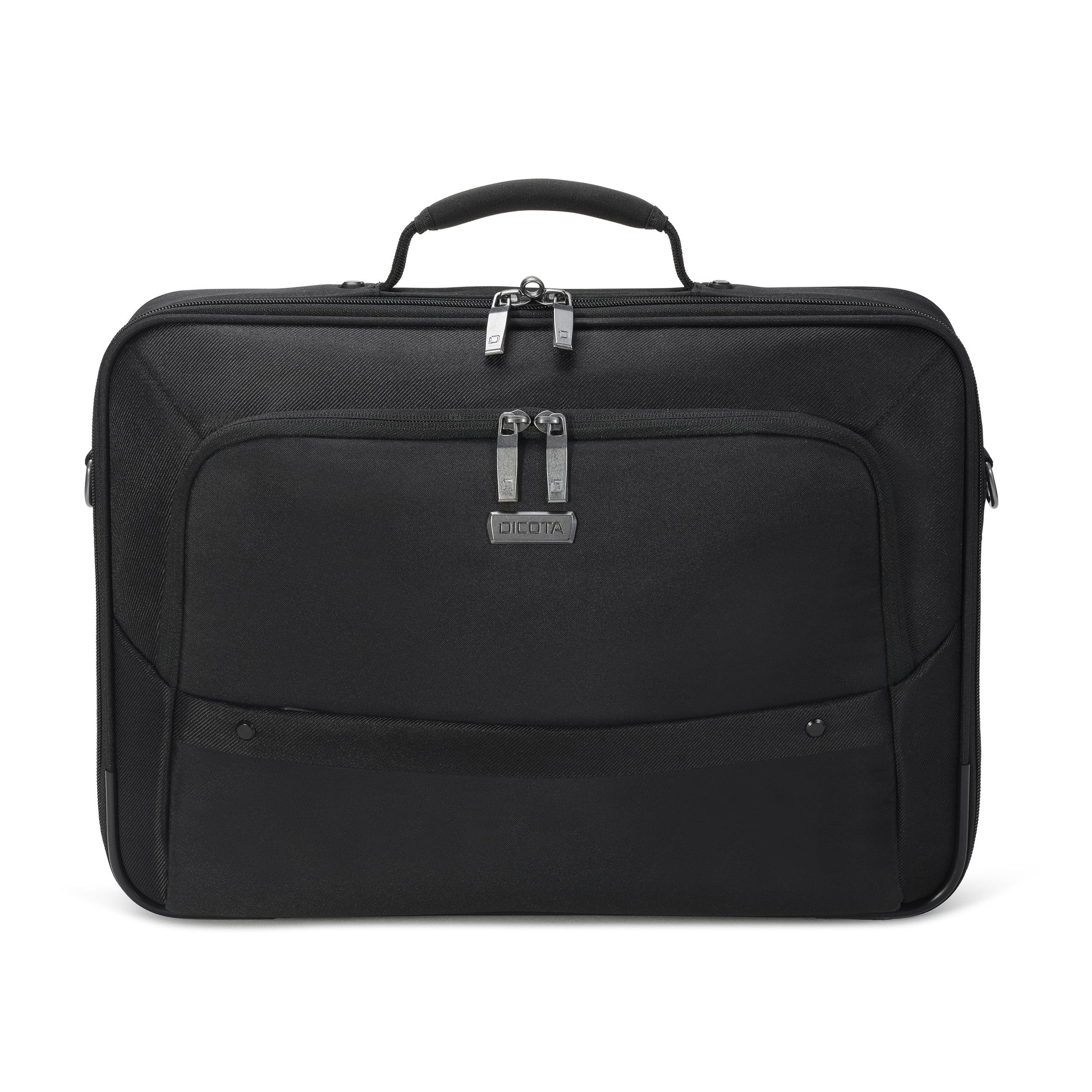DICOTA Notebook-Tasche für Notebooks bis 17,3" – abnehmbarer Schultergurt, Fronttaschen – Schwarz