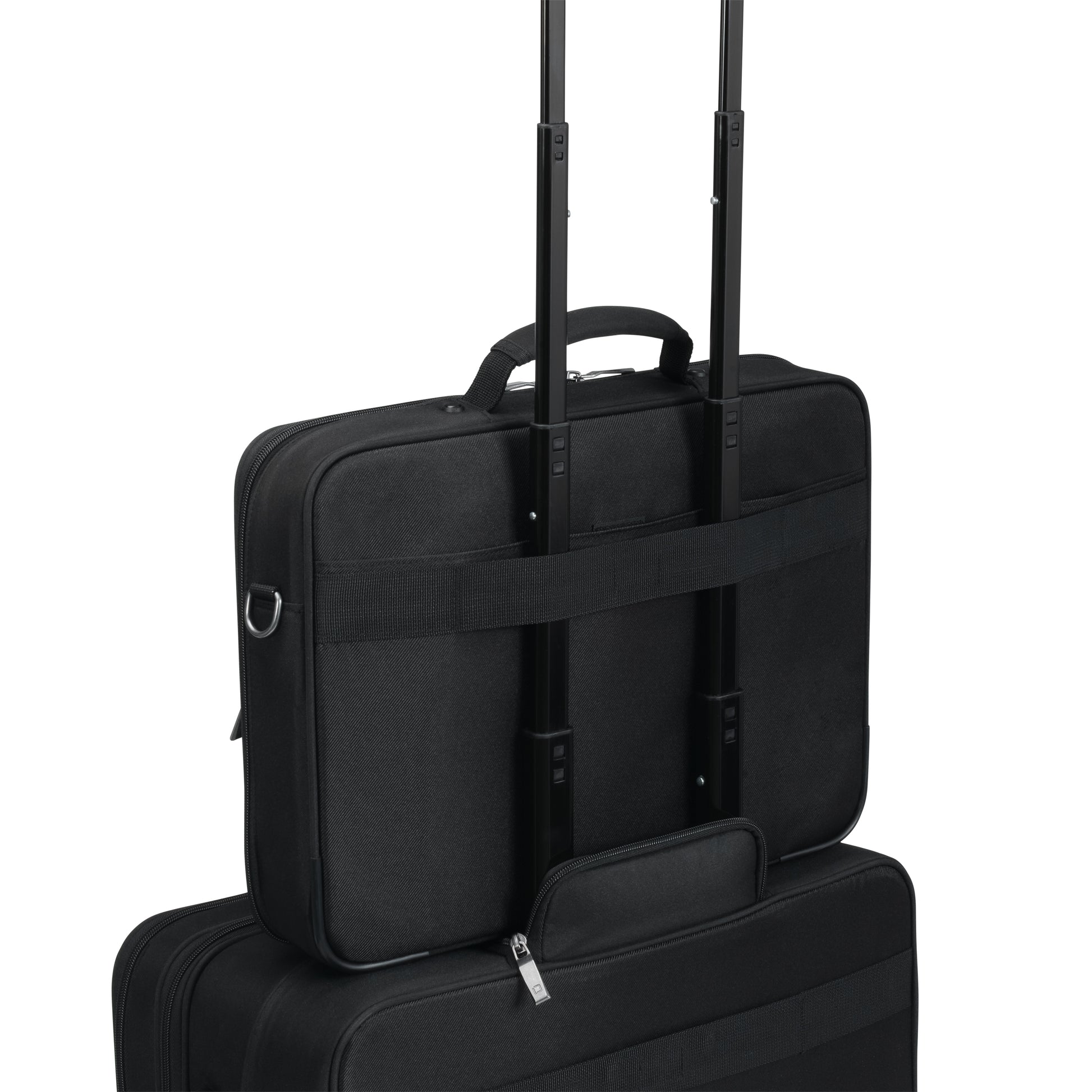 DICOTA Notebook-Tasche für Notebooks bis 17,3" – abnehmbarer Schultergurt, Fronttaschen – Schwarz