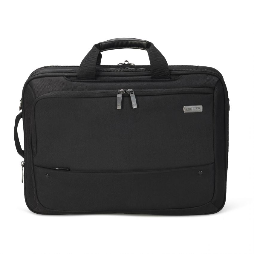 DICOTA ECO TOP TRAVELLER DUAL SELECT Notebook-Rucksack bis 15,6" – erweiterbar – Schwarz