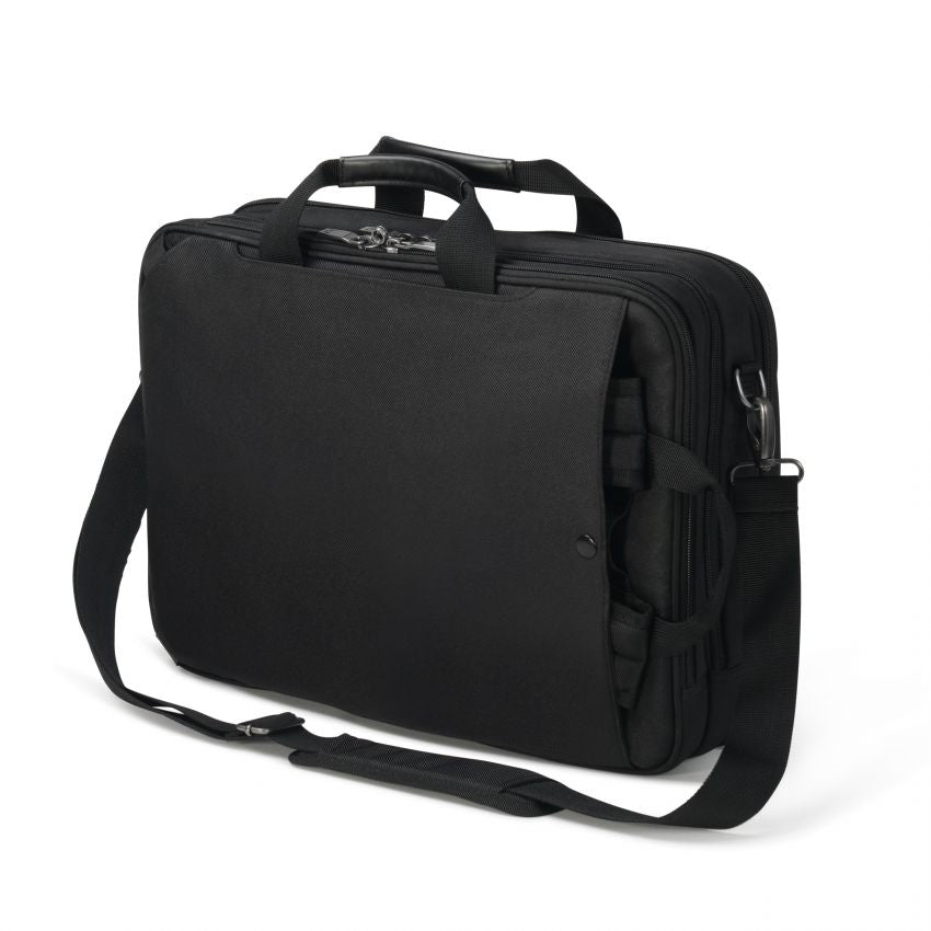 DICOTA ECO TOP TRAVELLER DUAL SELECT Notebook-Rucksack bis 15,6" – erweiterbar – Schwarz
