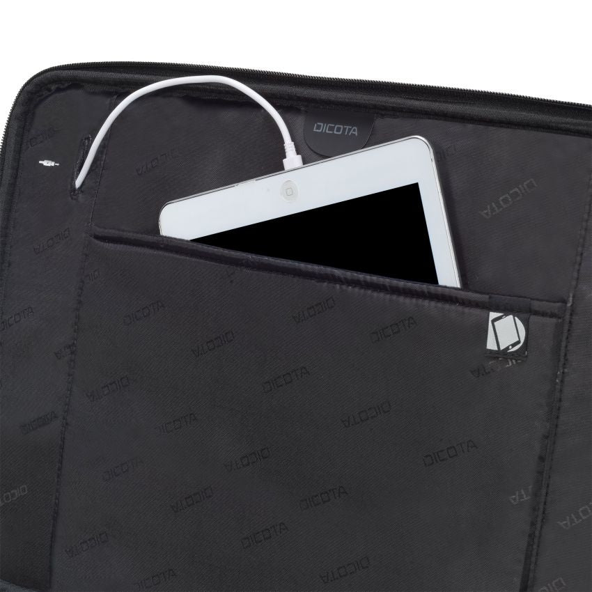 DICOTA ECO TOP TRAVELLER DUAL SELECT Notebook-Rucksack bis 15,6" – erweiterbar – Schwarz