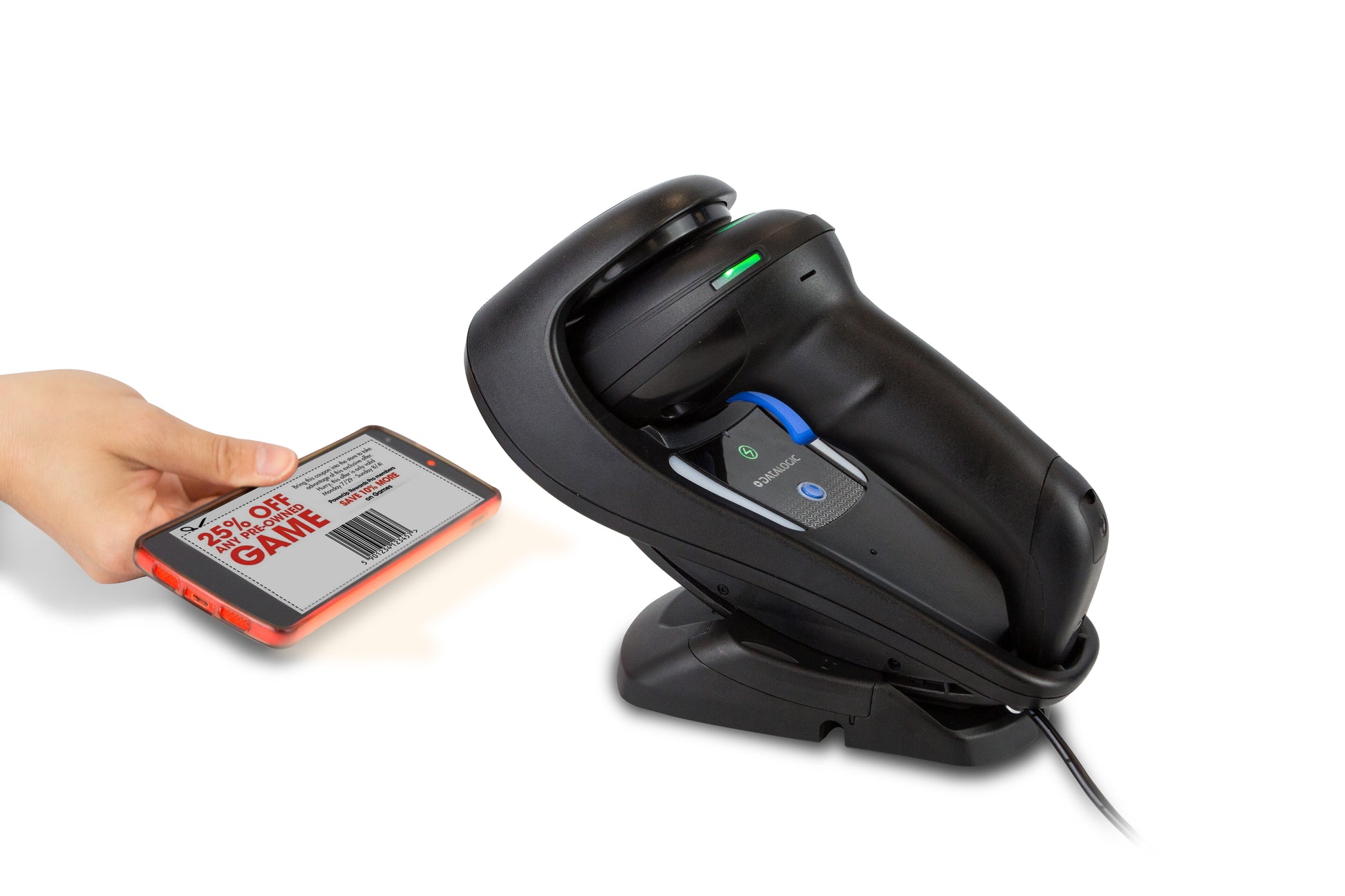 Datalogic Gryph. GD4520BKK1S – Barcodeleser – USB – Kit: Ladestation + Kabel