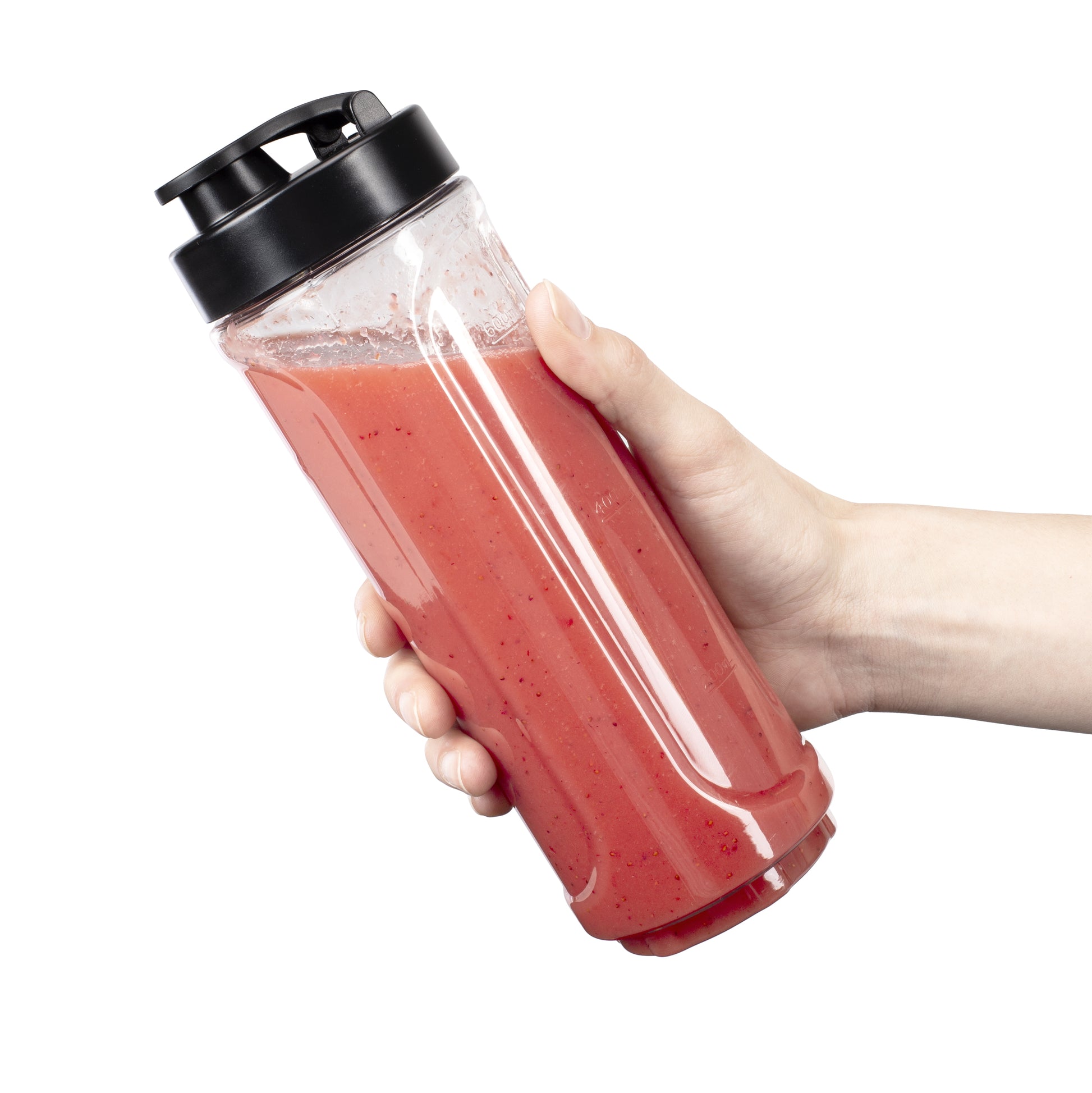Princess Smoothie-Mixer 217401011 – 0,6 l, 300 W, spülmaschinenfest – schwarz/edelstahl/transparent