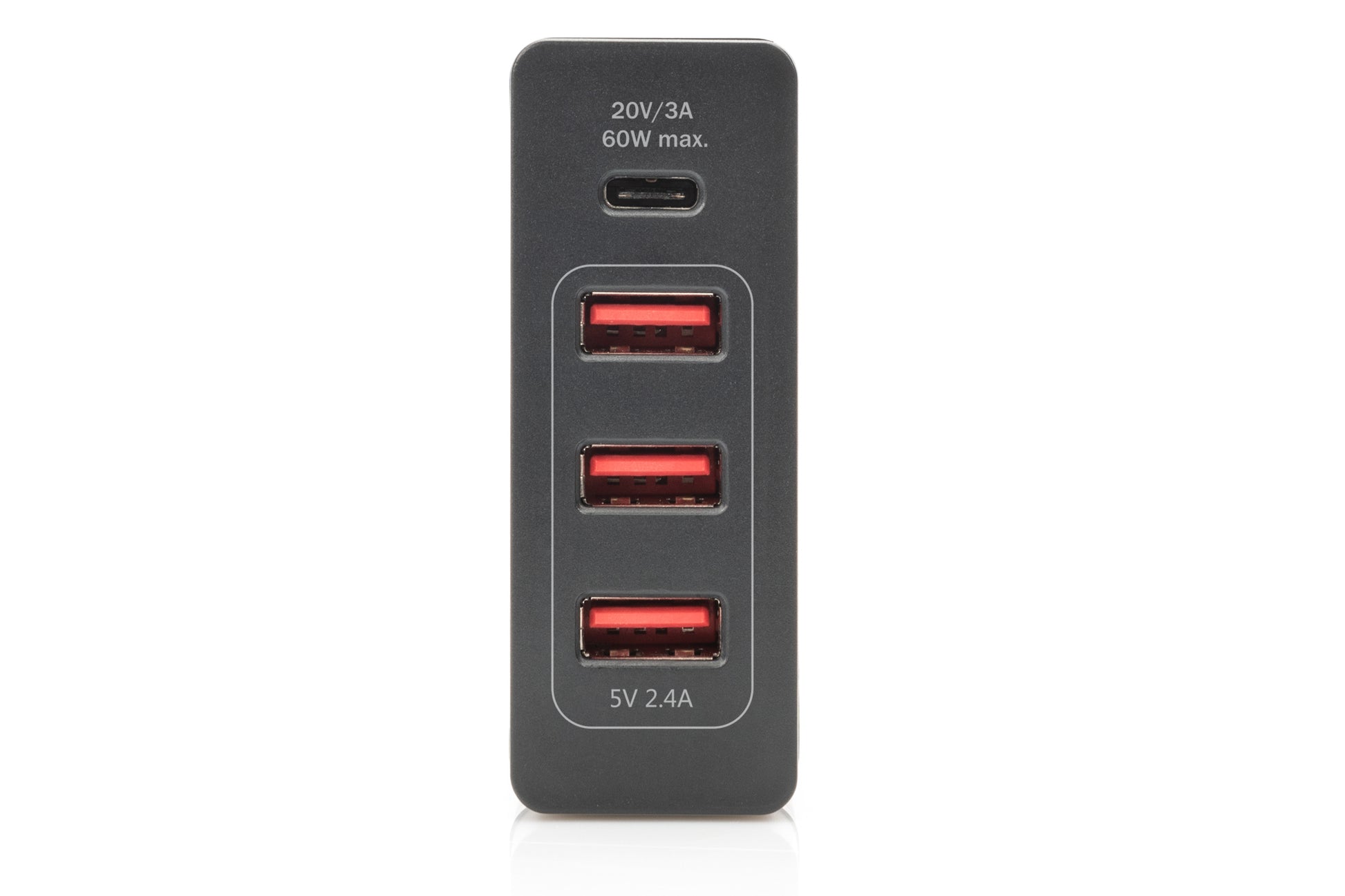 Digitus 4-Port Universal USB-Ladeadapter – 72 W, Schwarz