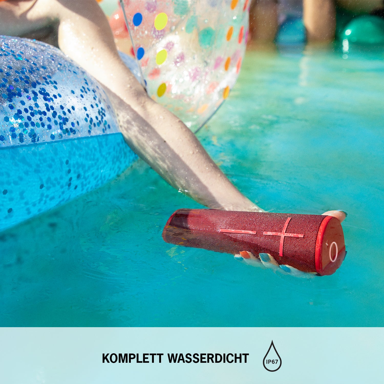 Ultimate Ears BOOM 3 – Bluetooth-Lautsprecher – IP67, 15 h, Rot