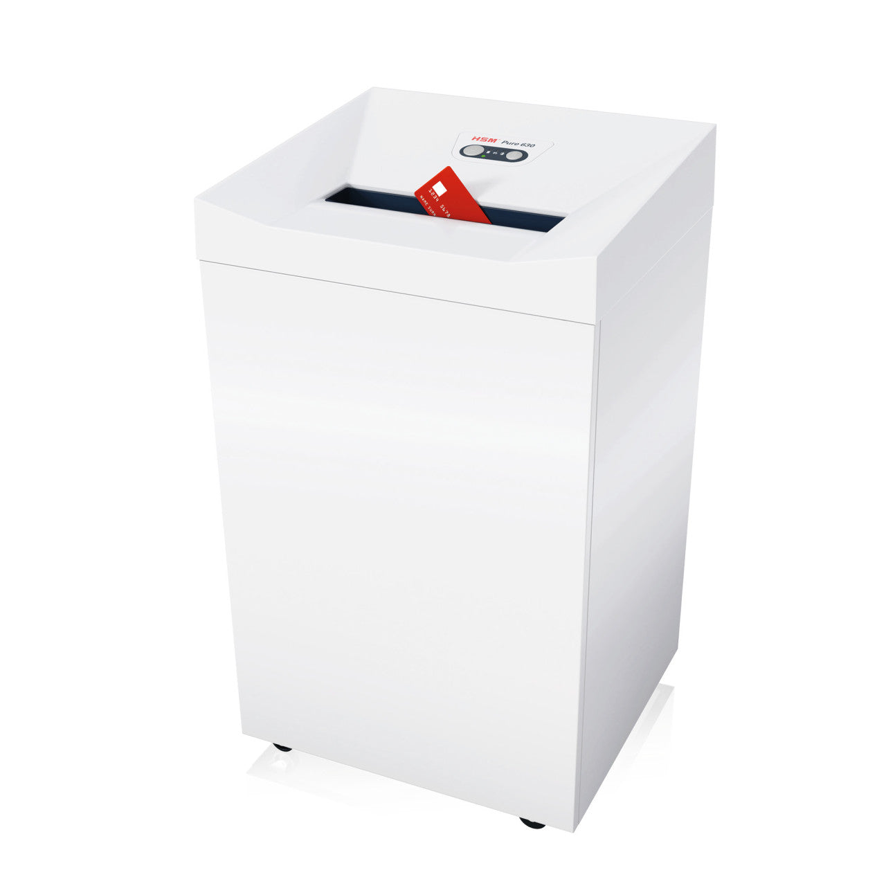 HSM PURE 630 – Aktenvernichter, DIN P-4, Partikelschnitt 4,5 × 30 mm, 130 l, CDs, Kreditkarten