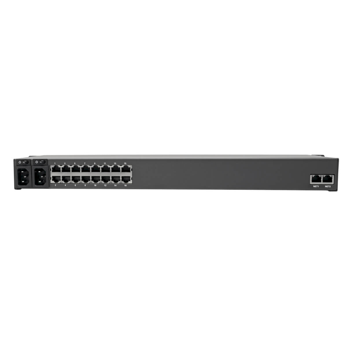 Tripp Lite B097-016 – 16-Port Konsolenserver – RJ-45, 2× USB 2.0, 3× LAN, FIPS 140-2, Rack 1U
