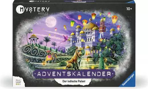 Ravensburger Adventskalender Der indische Palast – 50 × 34 × 5 cm, mit Rätseln