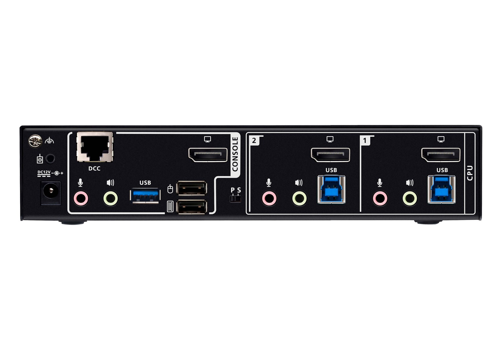 ATEN CS1922A – 2-Port DP KVM-Switch – 8K/60 Hz, USB 3.0-Hub, Audio