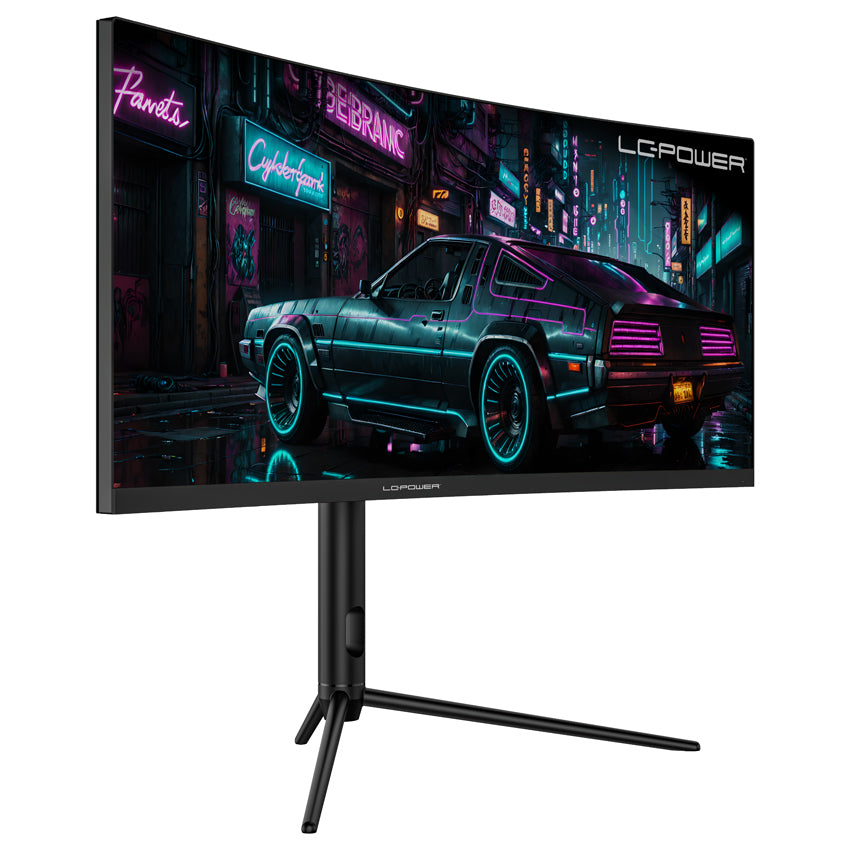 LC-Power LC-M30UWFC – Monitor, 29,5", VA, 200 Hz, 250 cd/m², Gebogen, FreeSync, VESA 100 × 100, Schwarz