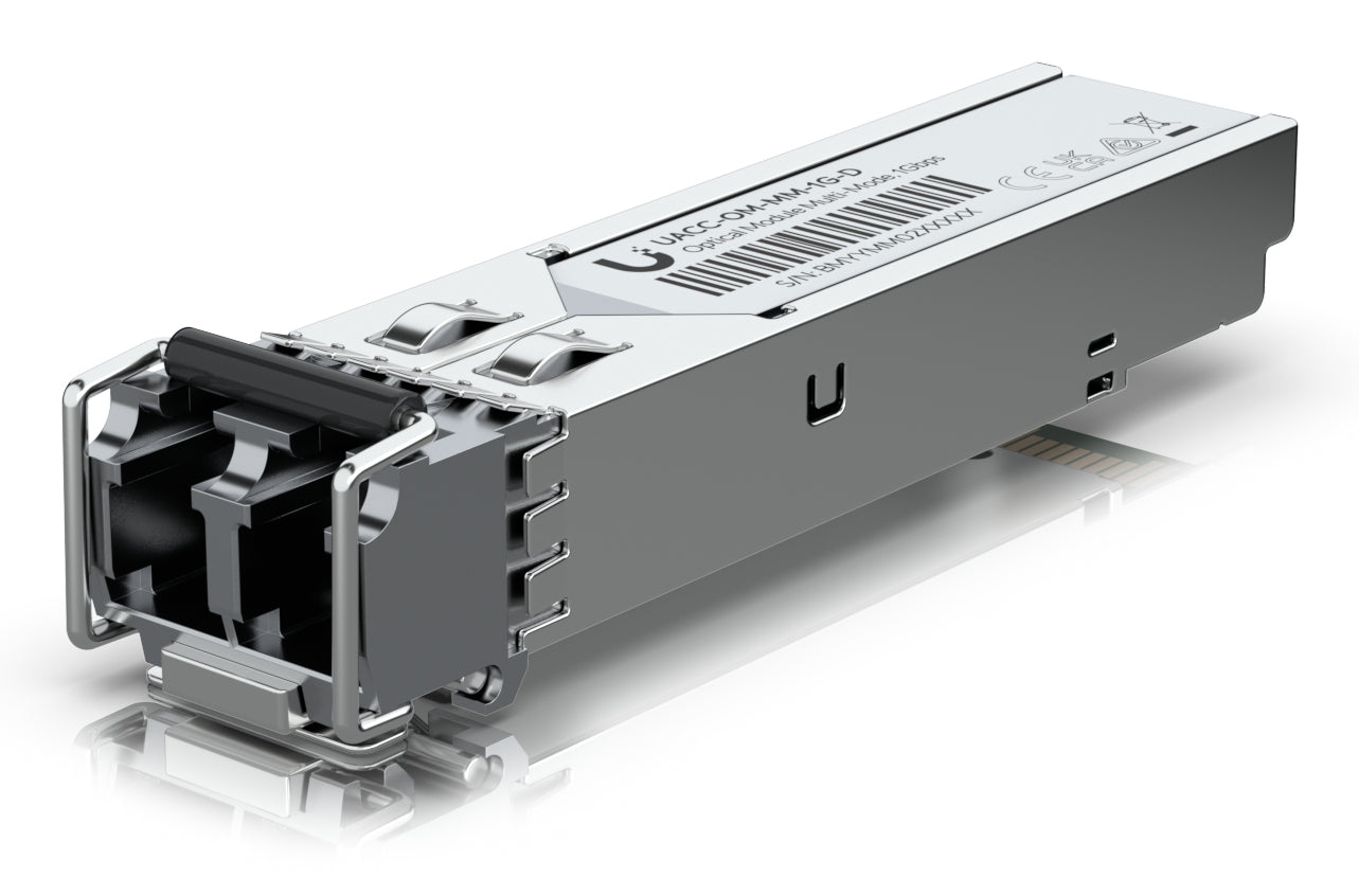 Ubiquiti SFP-Transceiver – 1 Gbit/s, Multimode LC (UPC), 850 nm, bis 550 m – Silber
