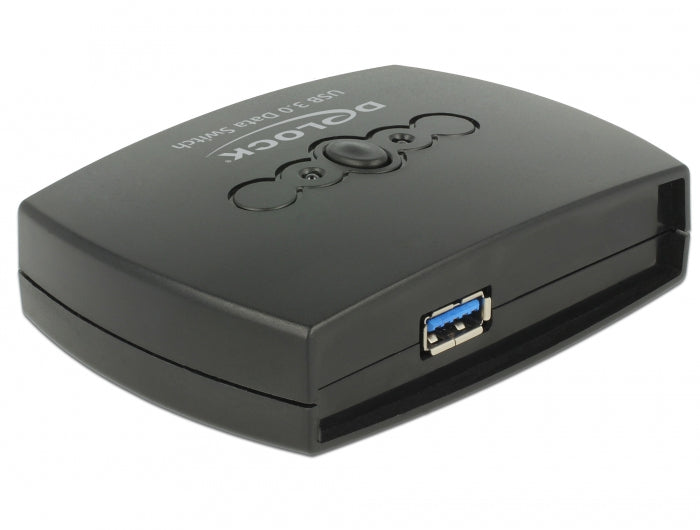 DeLOCK USB-Adapter USB-B auf USB-A – USB 3.2 Gen 1 (5 Gbit/s) – LED-Anzeigen, Tasten – Schwarz
