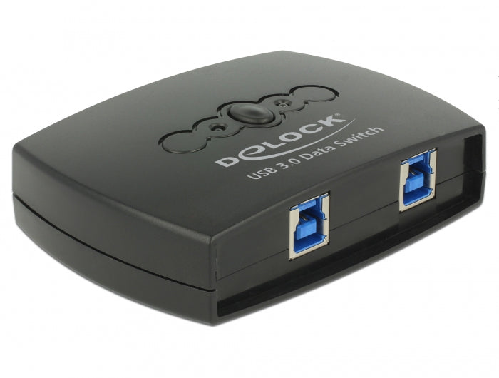 DeLOCK USB-Adapter USB-B auf USB-A – USB 3.2 Gen 1 (5 Gbit/s) – LED-Anzeigen, Tasten – Schwarz