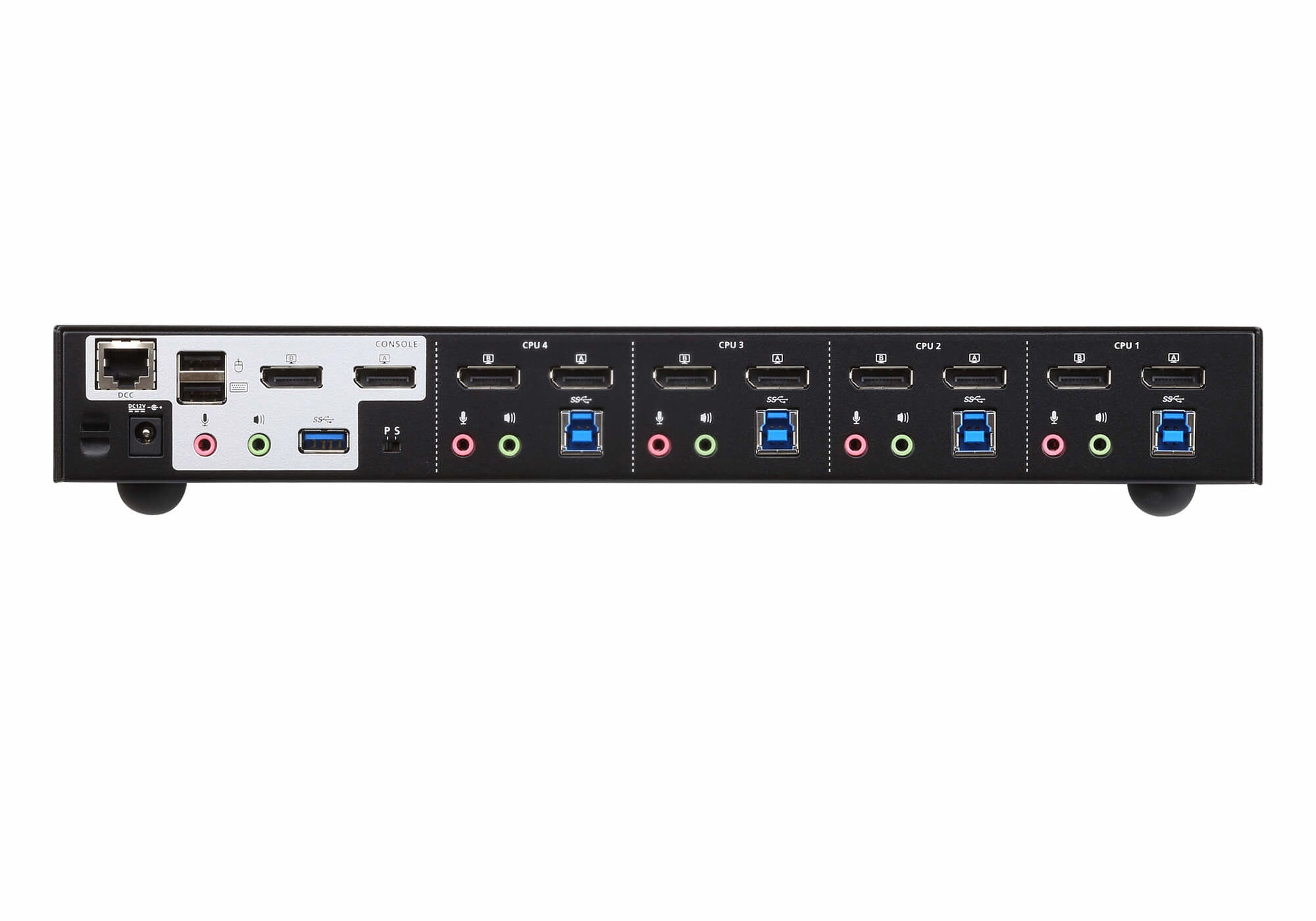 ATEN CS1944DP – KVM-Switch 4×1, DisplayPort/USB 3.2 Gen 1, 4K (4096 × 2160), Dual-View