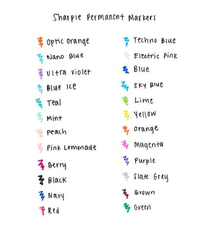 Sharpie Permanent Marker – sortiert, 30 Stück