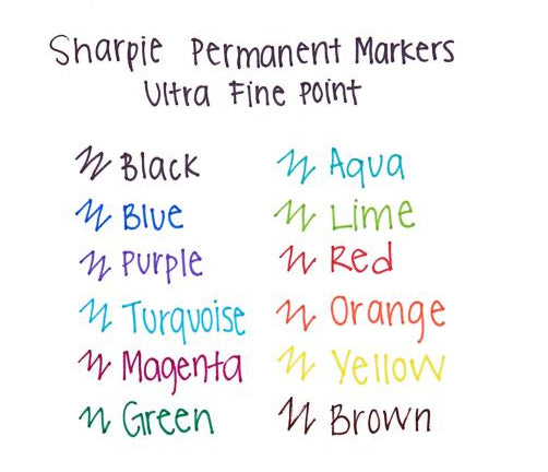 Sharpie Permanent Marker – sortiert, 30 Stück