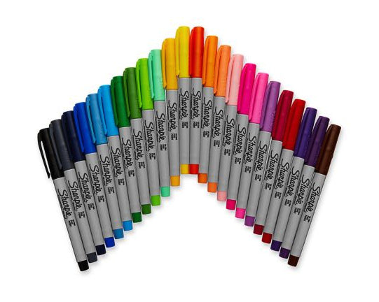 Sharpie Permanent Marker – sortiert, 30 Stück