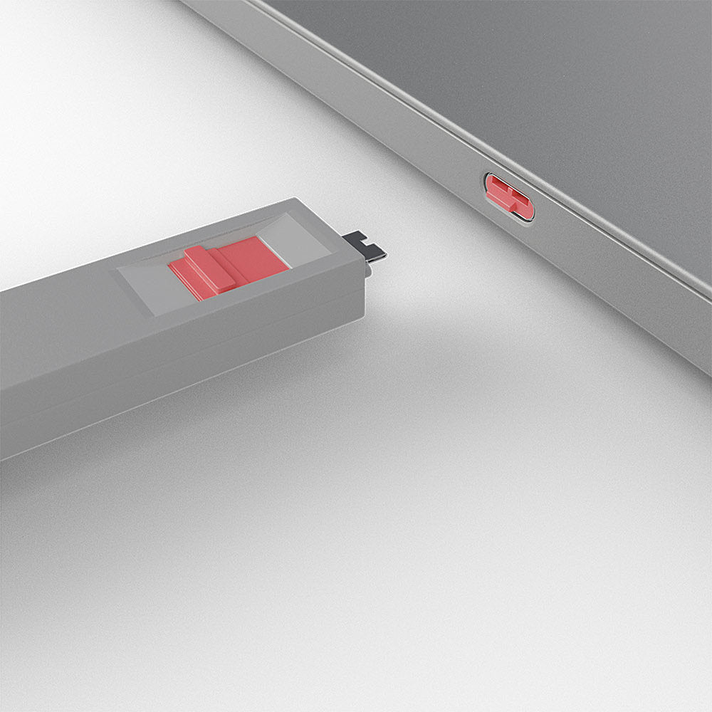 LINDY USB-C-Portblocker (Schlüssel) – Rot