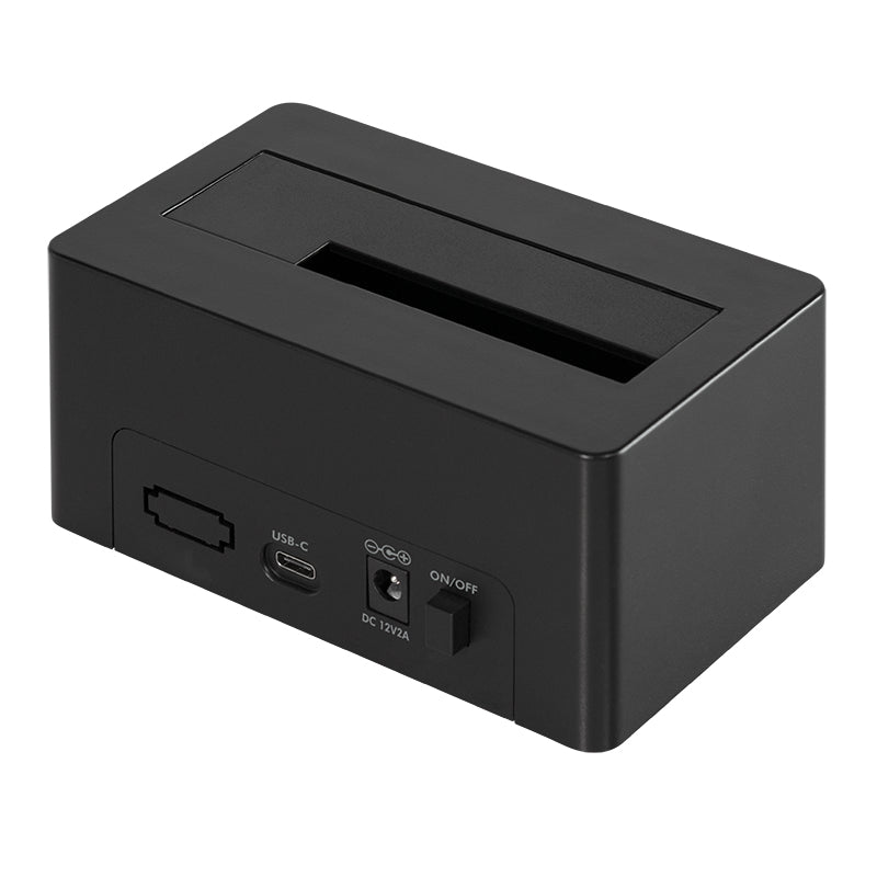 LogiLink QP0027 Festplatten-Dock SATA zu USB-C – 2,5"/3,5", 1 Laufwerk, 10 Gbit/s – für Windows/Mac/Linux