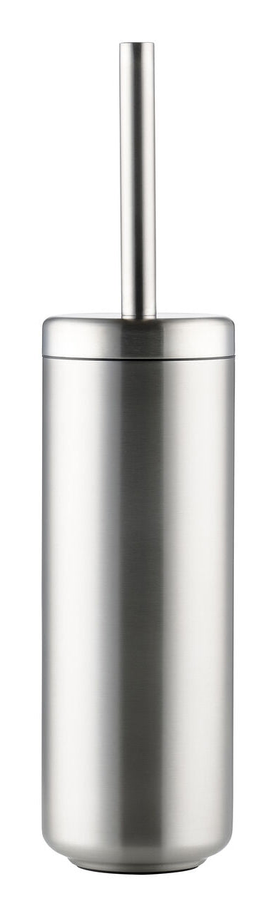 Zone Denmark Ume – WC-Bürstenset – Edelstahl, bodenstehend, mit Deckel, H 43 cm, Ø 10 cm