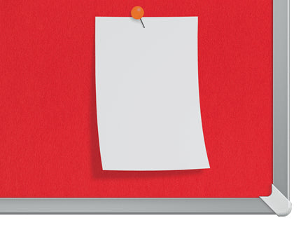 Nobo Filztafel – 72,1 × 41,1 cm – Rot