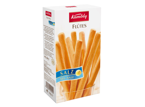 Kambly Flûtes Salzgebäck – Salz – 140 g