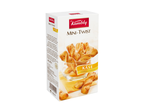 Kambly Mini Twist Cracker – Käse – 100 g