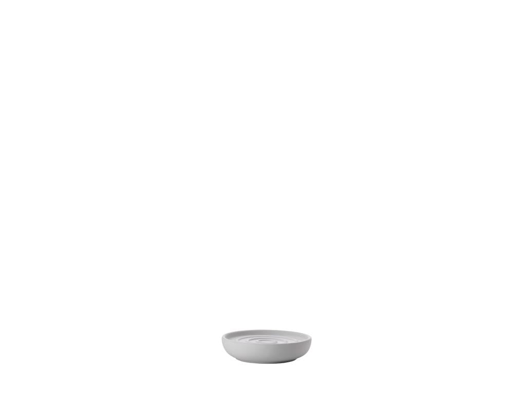 Zone Denmark Seifenschale – Ø11×2,5 cm, Porzellan, Hellgrau