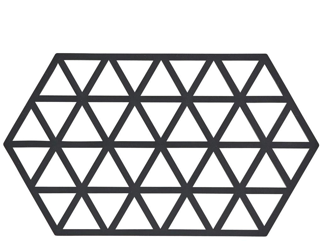 Zone Denmark Silikon-Teekannenuntersetzer, 24 × 14 × 0,9 cm, Schwarz, für Topf