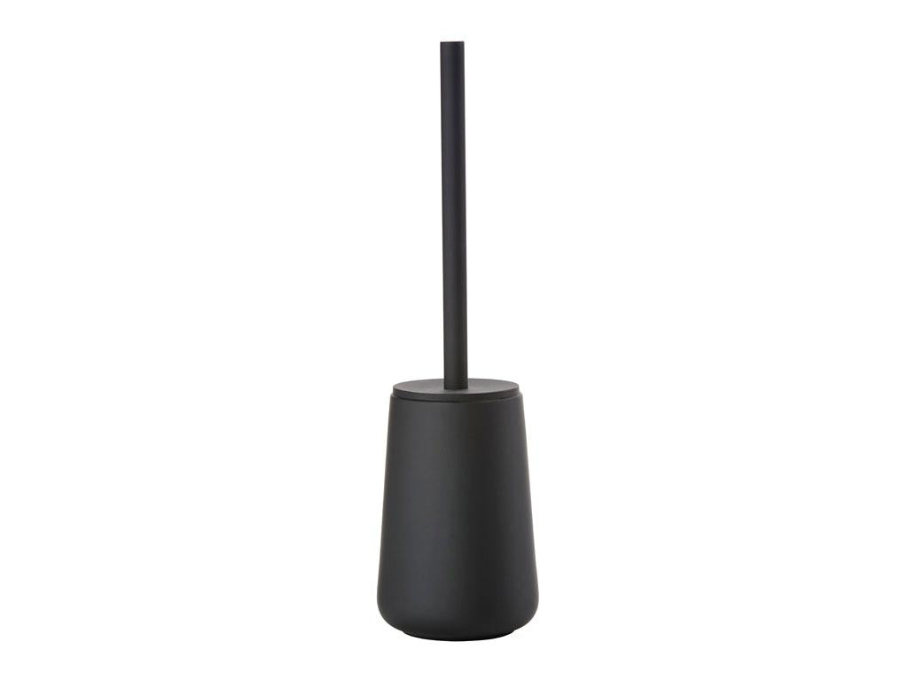 Zone Denmark Nova One – WC-Bürstenset – Keramik, Edelstahl, schwarz, H 37 cm, Ø 10,3 cm