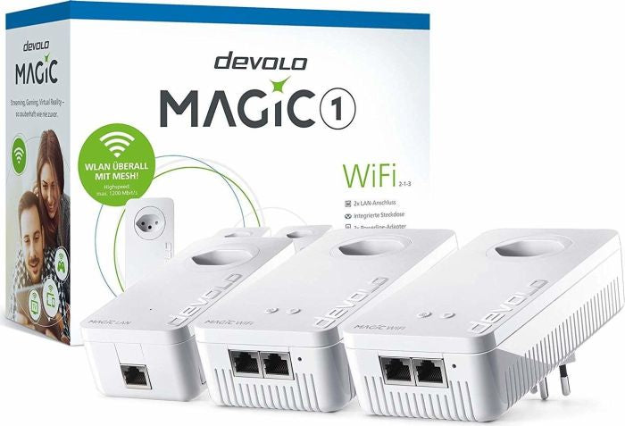 Devolo Magic 1 WiFi (8370) Access Point – Wi-Fi 5 (802.11ac), Dual-Band, 10/100 Mbit/s