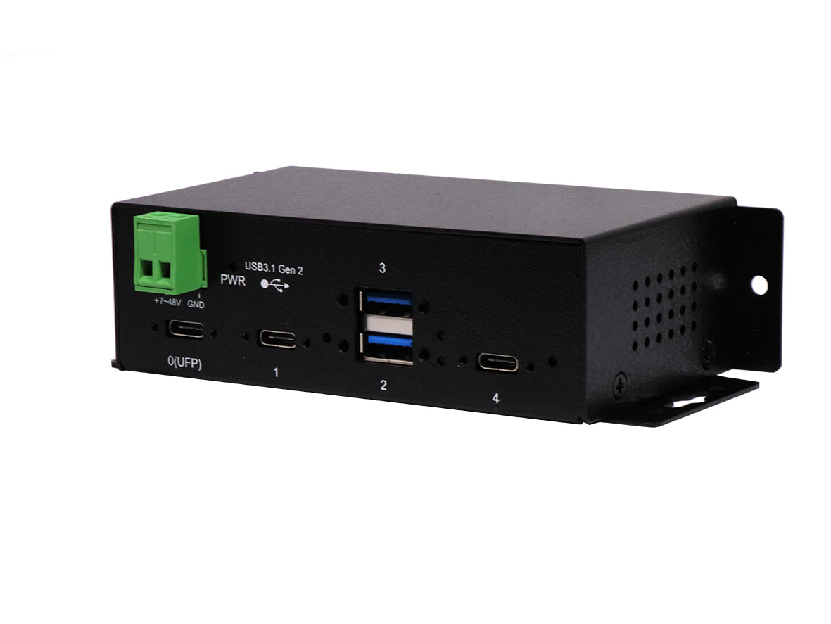 EXSYS EX-1274HMV USB-Hub – USB-C, 2× USB-A, 2× USB-C, für Windows/Mac/Linux
