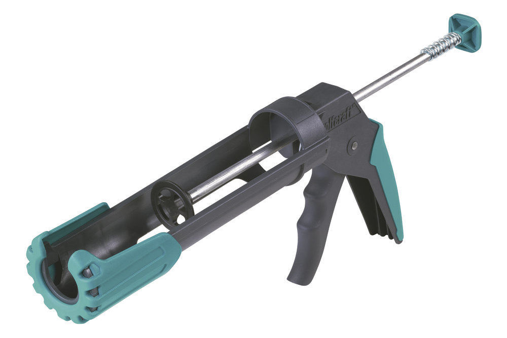 wolfcraft GmbH Wolfcraft MG200 ERGO Kartuschenpistole – 310 ml, Pressdruck 130 kg, tropffrei – für Acrylglas & Silikon