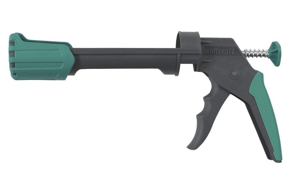 wolfcraft GmbH Wolfcraft MG200 ERGO Kartuschenpistole – 310 ml, Pressdruck 130 kg, tropffrei – für Acrylglas & Silikon