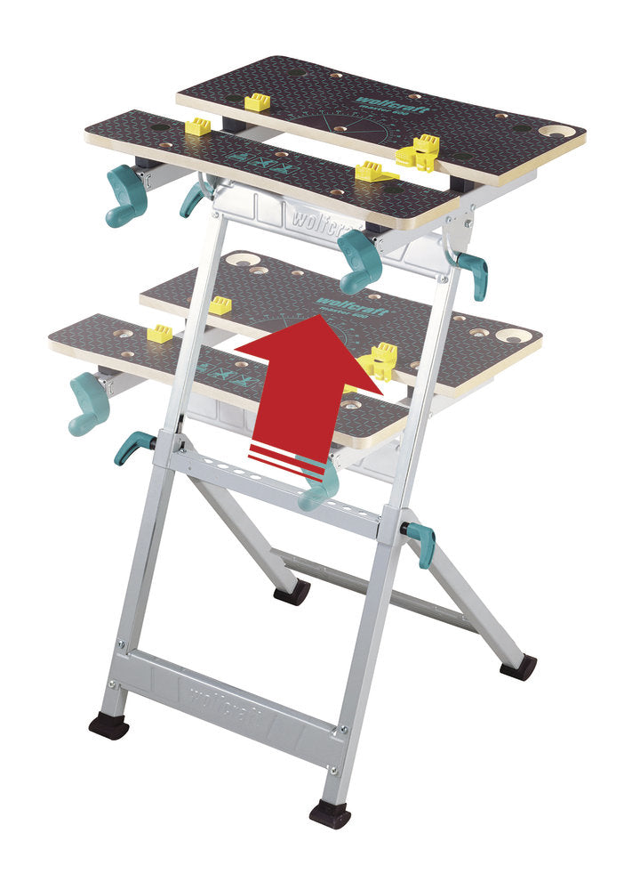 wolfcraft GmbH Wolfcraft Magnetleiste 460 mm – inkl. 2 Halterungen, 4 Schrauben, grau, aluminium
