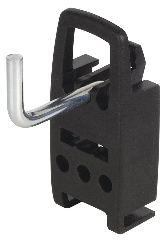 wolfcraft GmbH Wolfcraft Lochwandhaken – 10-teilig, J-Haken, schwarz, B 19 × H 80 × T 80 mm