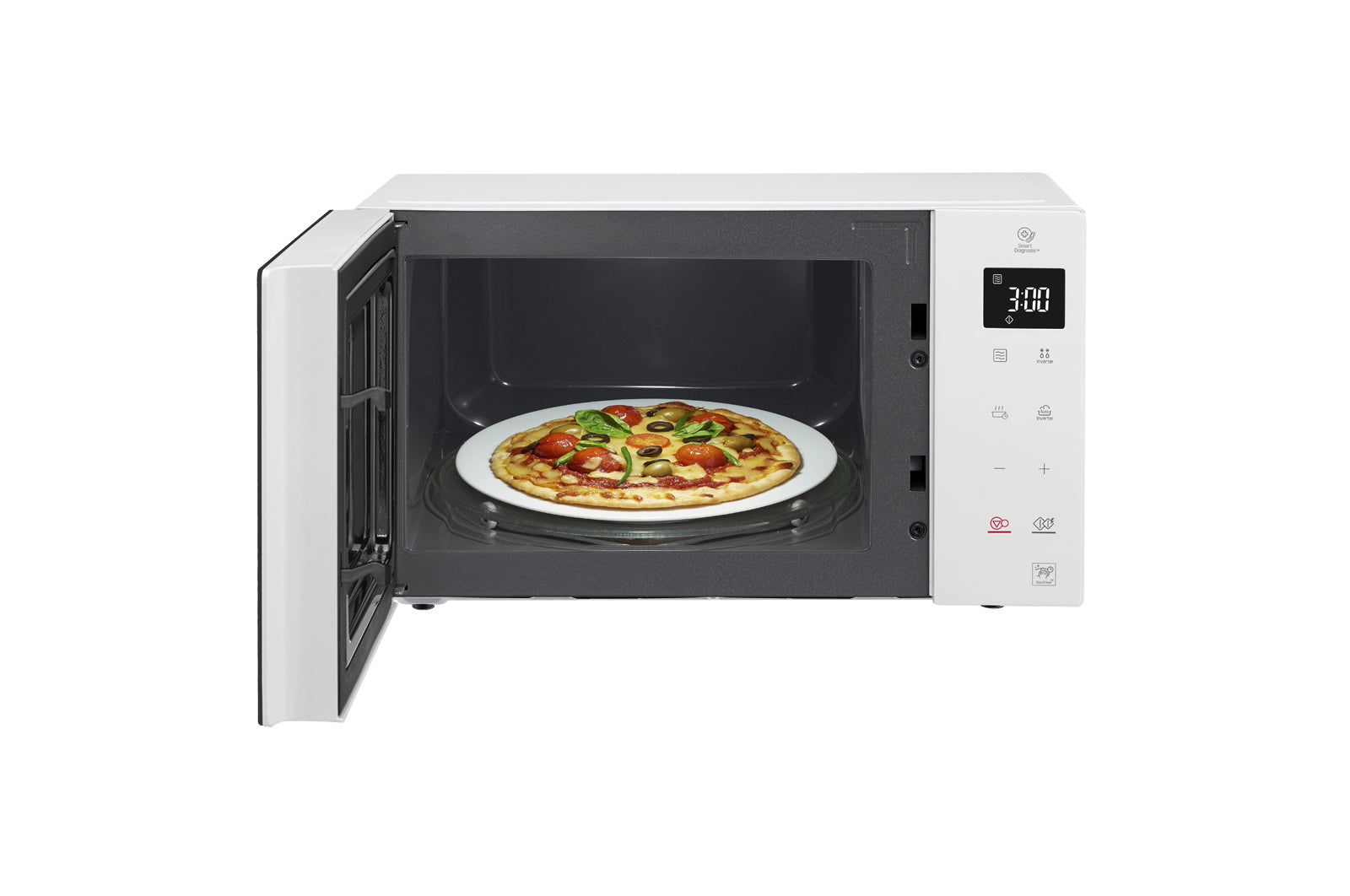 LG Solo-Mikrowelle MS23NECBW – 23 l, Inverter, 1000 W – weiss