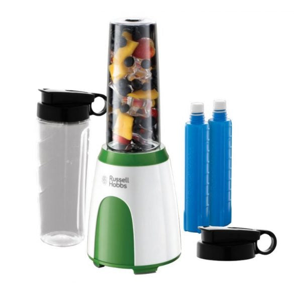 Russell Hobbs Smoothie-Mixer 25160-56 – 0,6 l, 300 W, spülmaschinenfest – grün/weiss
