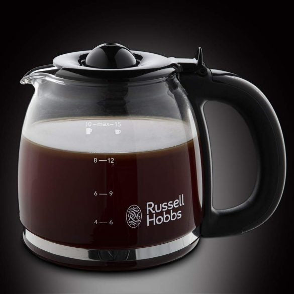 Russell Hobbs 24033-56 Col. Filterkaffeemaschine – 10 Tassen, 1,3 l, Karaffe, Schwarz