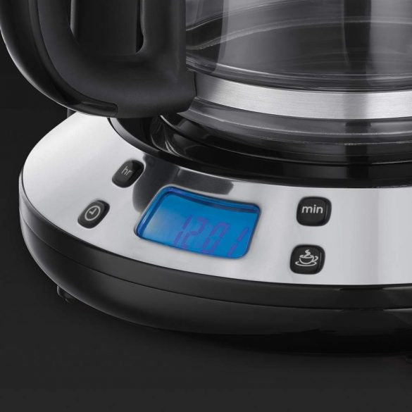 Russell Hobbs Filterkaffeemaschine – 10 Tassen, 1,25 l, Karaffe, Rot, 28 × 40 × 25,6 cm