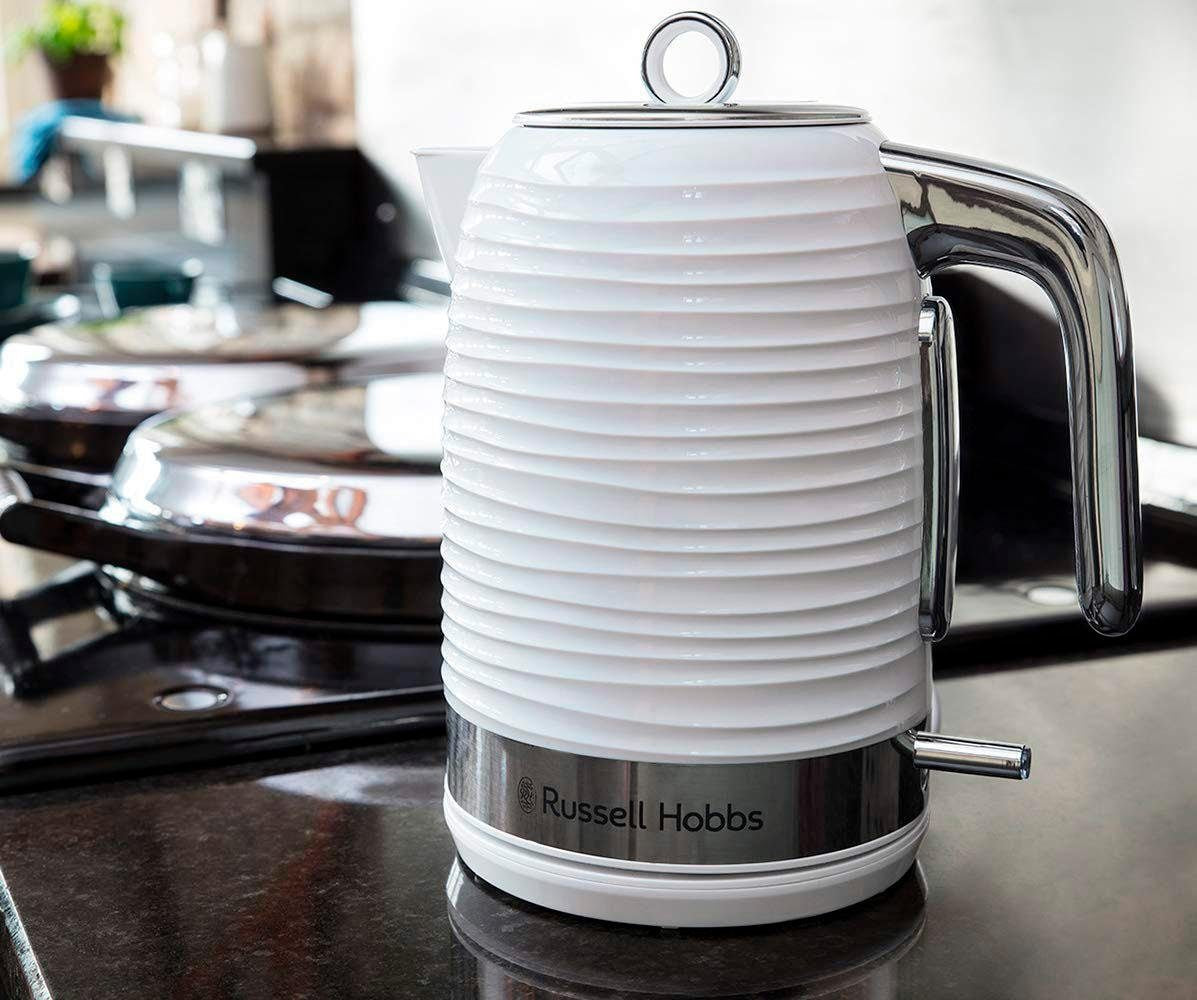Russell Hobbs Inspire Wasserkocher – 1,7 l, Kunststoff, Weiss, 24360-70
