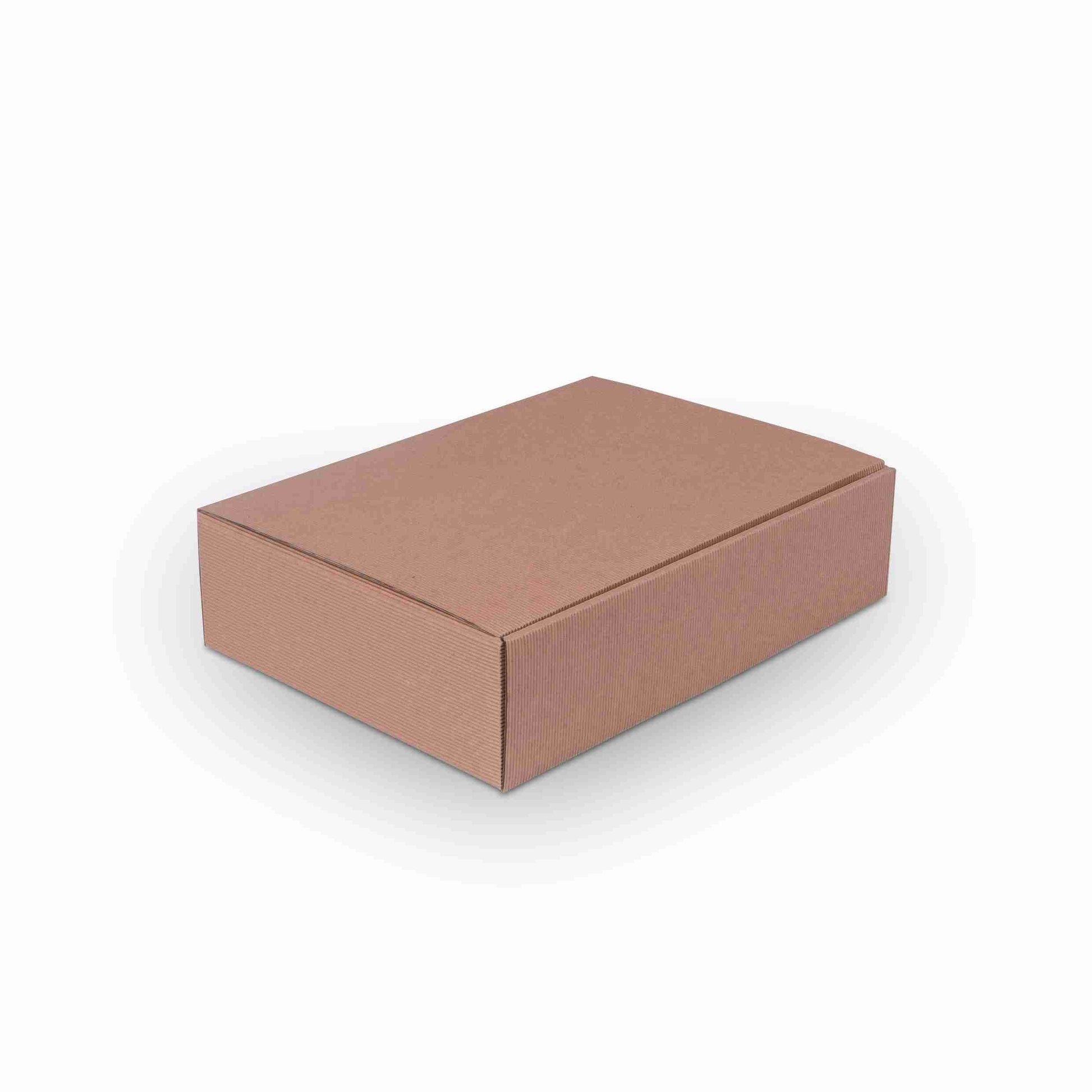 Model Weinpräsentkarton braun – Innenmass 360 × 90 × 250 mm – für 3 Flaschen – 1 Stk., ab 200 Stk.