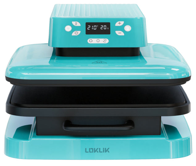 LOKLiK Stanz-/Prägemaschine Transferpresse Auto – 38 × 38 cm – Blau