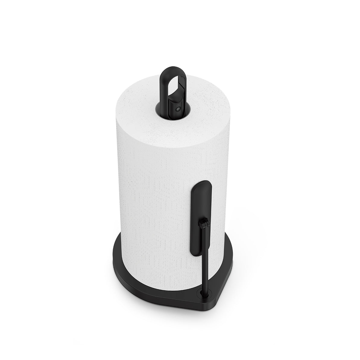 simplehuman Küchenrollenhalter Edelstahl, 20,6 × 18 × 38,1 cm, Schwarz