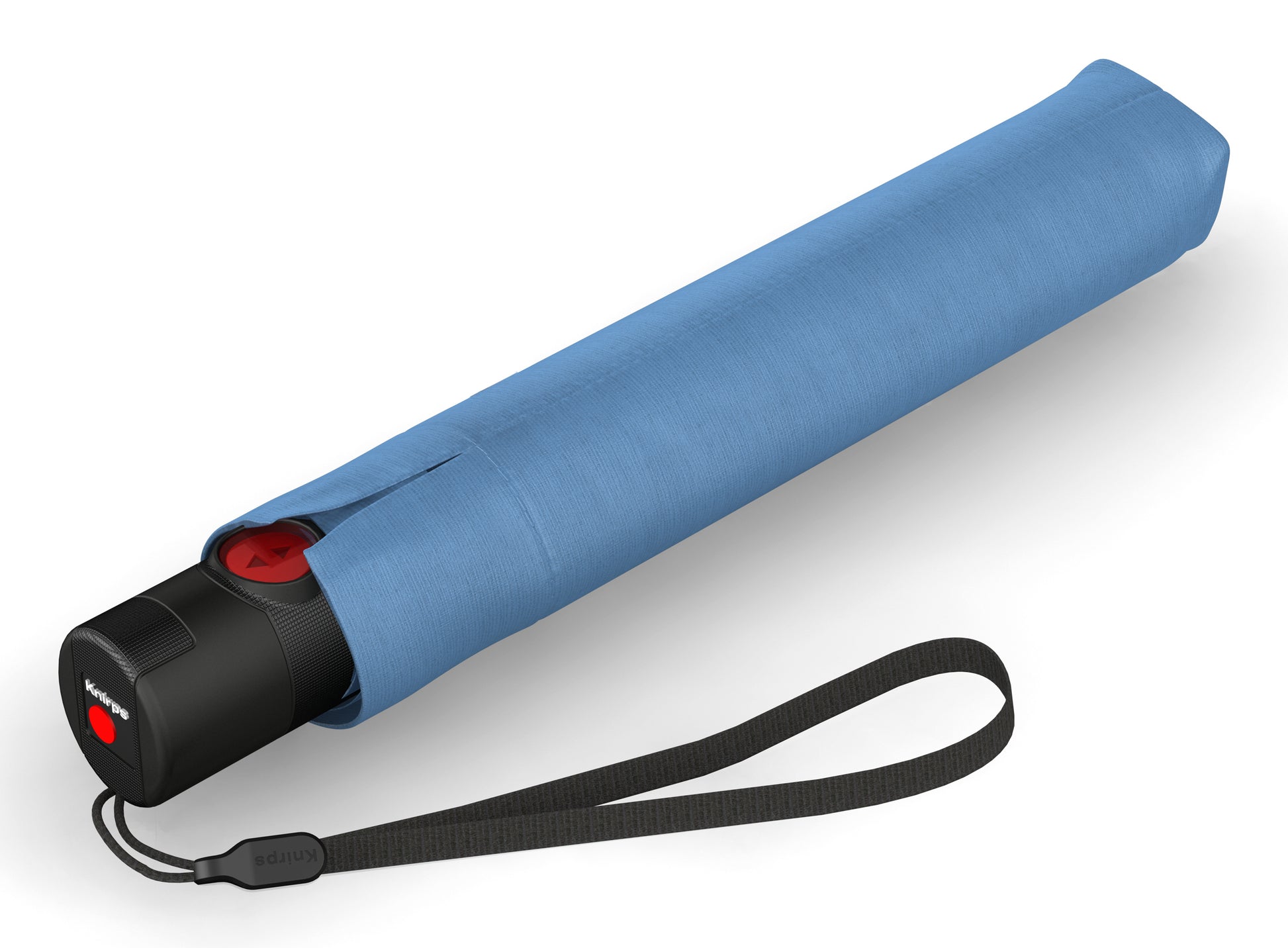 Knirps Taschenschirm U.200 HeatShield – Auf/Zu-Automatik, Ø 95 cm, L 26 cm – blau – windfest